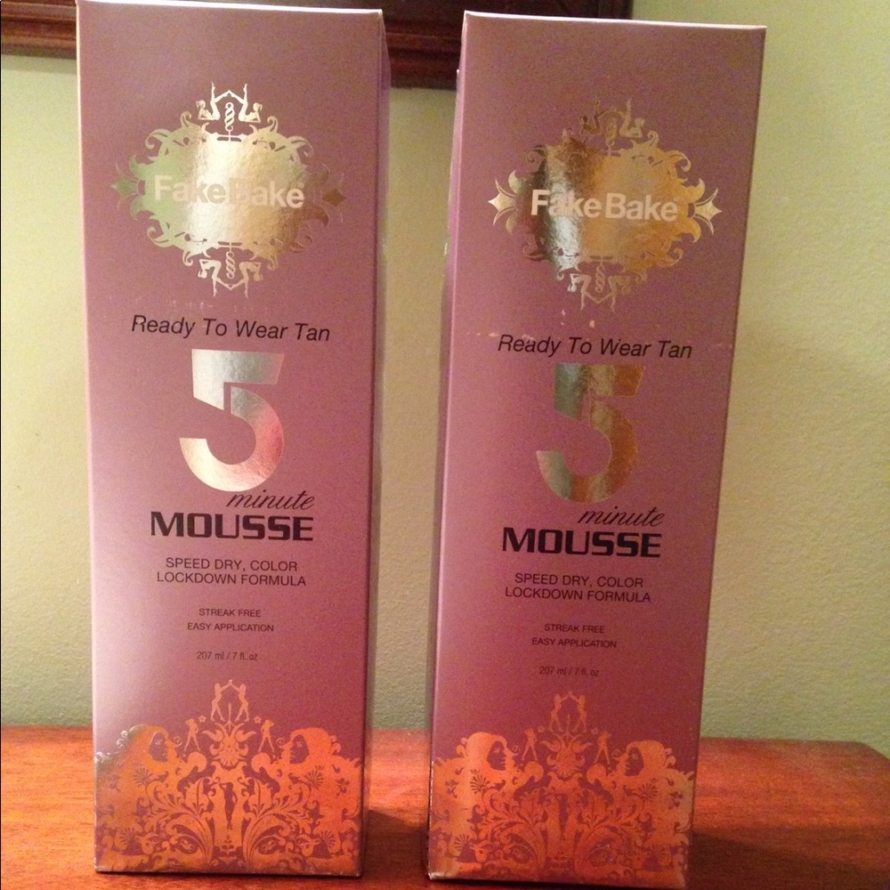 Two Brand New Fake Bake 5 minute Mousse